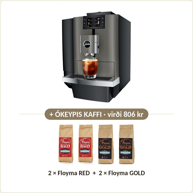 Ókeypis kaffi við: 2 × Floyma RED + 2 × Floyma GOLD