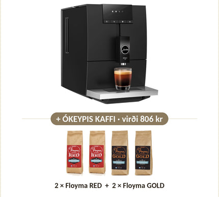 Ókeypis kaffi við: 2 × Floyma RED + 2 × Floyma GOLD