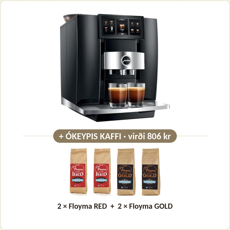 Ókeypis kaffi við: 2 × Floyma RED + 2 × Floyma GOLD
