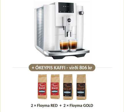 Ókeypis kaffi við: 2 × Floyma RED + 2 × Floyma GOLD