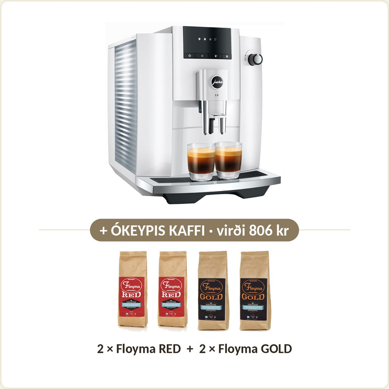 Ókeypis kaffi við: 2 × Floyma RED + 2 × Floyma GOLD