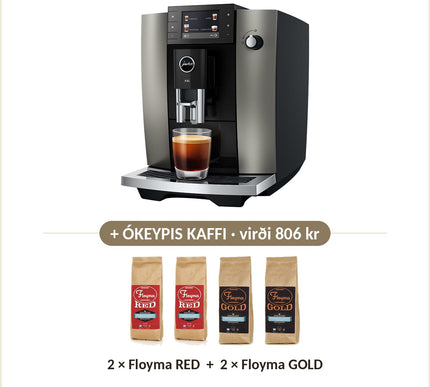Ókeypis kaffi við: 2 × Floyma RED + 2 × Floyma GOLD
