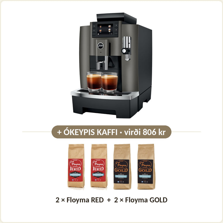 Ókeypis kaffi við: 2 × Floyma RED + 2 × Floyma GOLD