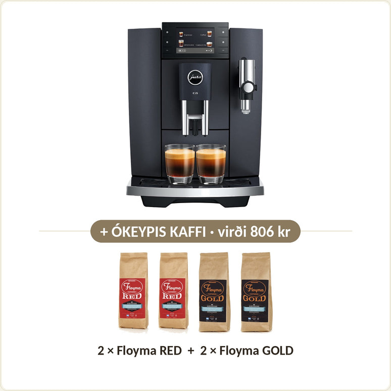 Ókeypis kaffi við: 2 × Floyma RED + 2 × Floyma GOLD