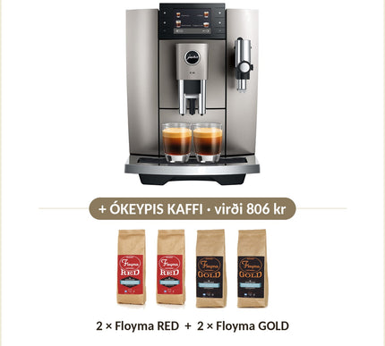 Ókeypis kaffi við: 2 × Floyma RED + 2 × Floyma GOLD