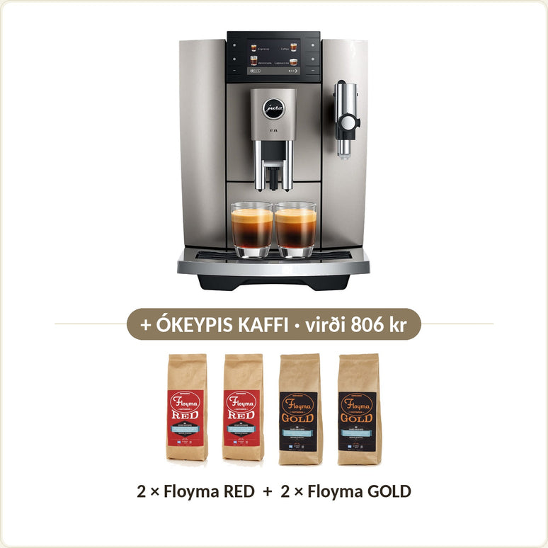 Ókeypis kaffi við: 2 × Floyma RED + 2 × Floyma GOLD