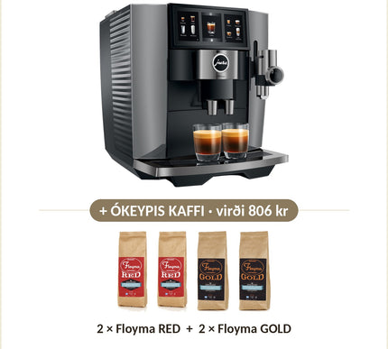 Ókeypis kaffi við: 2 × Floyma RED + 2 × Floyma GOLD