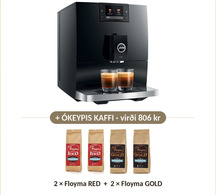 Ókeypis kaffi við: 2 × Floyma RED + 2 × Floyma GOLD