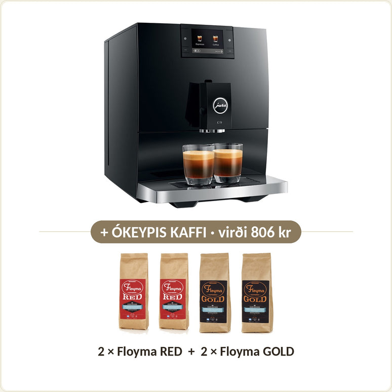 Ókeypis kaffi við: 2 × Floyma RED + 2 × Floyma GOLD