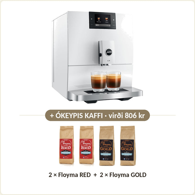 Ókeypis kaffi við: 2 × Floyma RED + 2 × Floyma GOLD