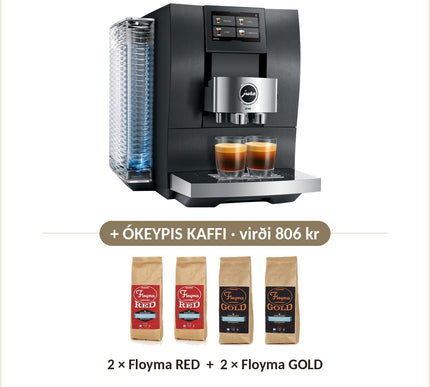 Ókeypis kaffi við: 2 × Floyma RED + 2 × Floyma GOLD