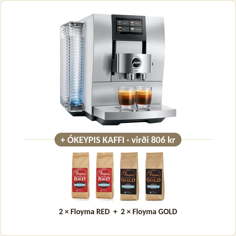 Ókeypis kaffi við: 2 × Floyma RED + 2 × Floyma GOLD
