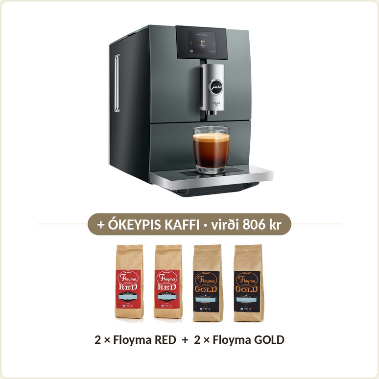 Ókeypis kaffi við: 2 × Floyma RED + 2 × Floyma GOLD