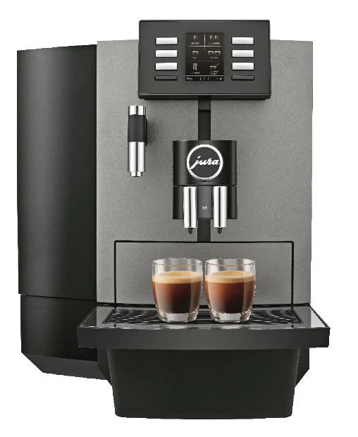 REFURBISHED JURA X6 (EA) DARK INOX PROFESSIONAL (80 KOPPER PR. DAG) - PROFESSIONEL KVÆRN