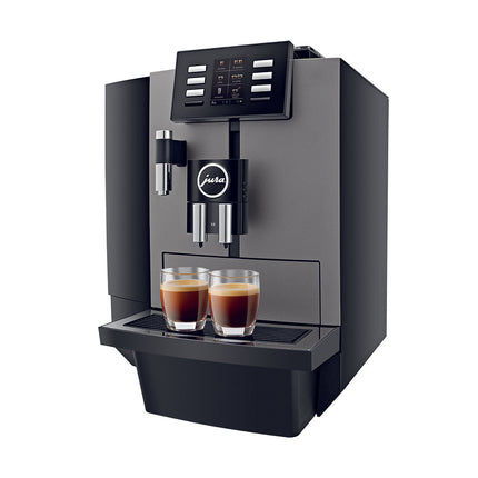 REFURBISHED JURA X6 (EA) DARK INOX PROFESSIONAL (80 KOPPER PR. DAG) - PROFESSIONEL KVÆRN