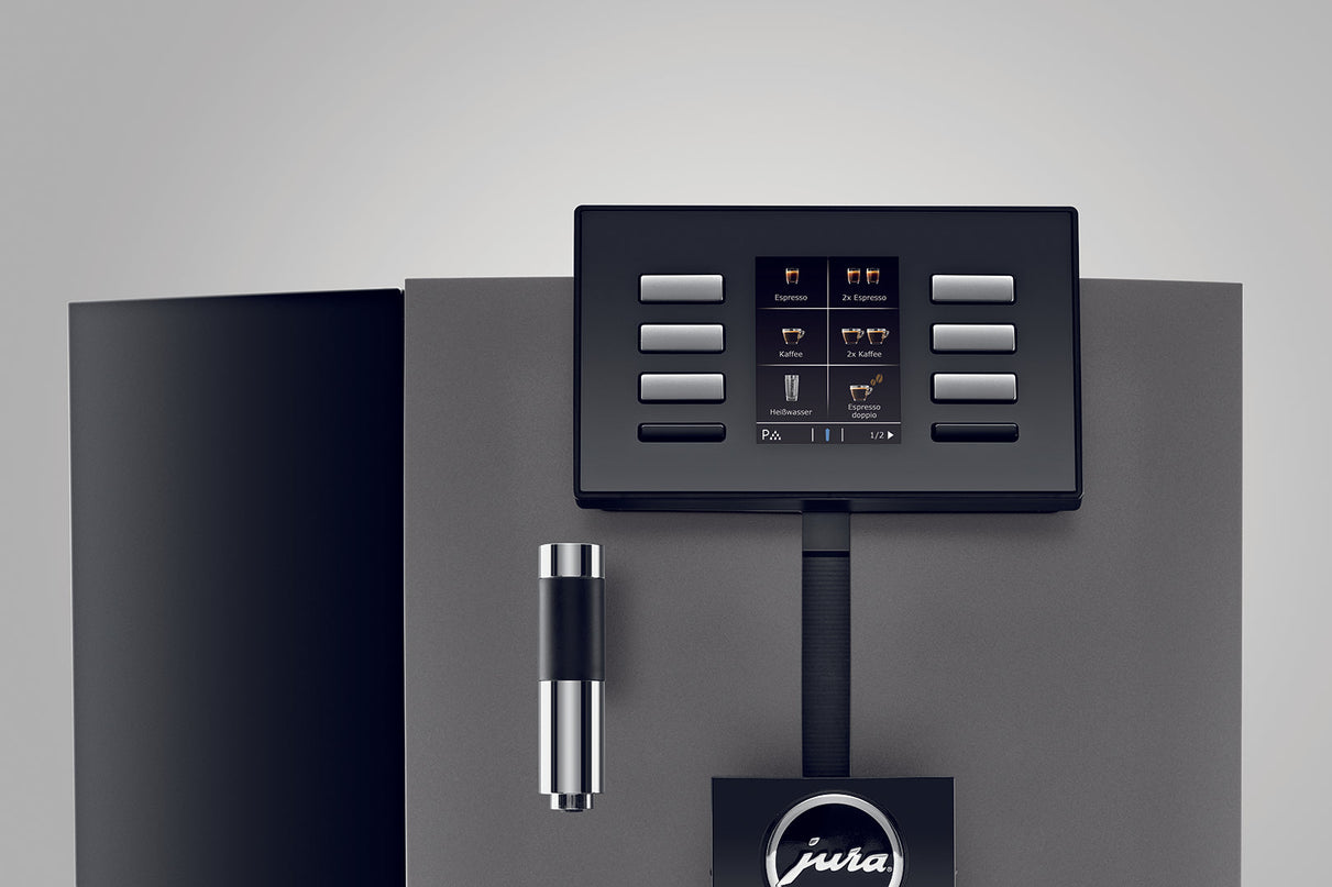 REFURBISHED JURA X6 (EA) DARK INOX PROFESSIONAL (80 KOPPER PR. DAG) - PROFESSIONEL KVÆRN